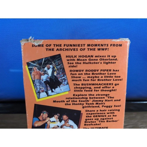 WWF Funniest Moments 1990 VHS WWE Roddy Piper Ultimate Warrior Hulk Hogan VTG - Picture 3 of 7